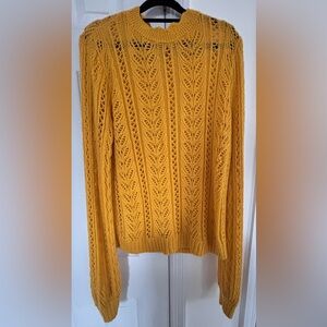 LC Lauren Conrad Mustard Knit Sweater